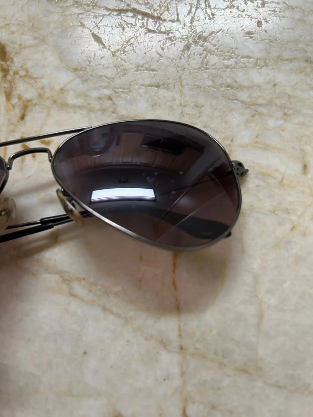 Ray-Ban Aviator Sunglasses - Gradient Blue to Brown Lenses - Picture 7 of 7